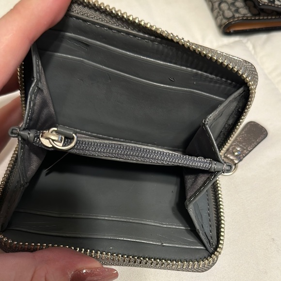 Coach Metallic Leather Wallet - Picture 4 of 5